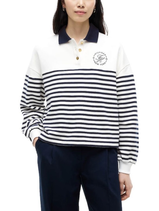 TOMMY HILFIGER ΠΟΛΟ ΜΠΛΟΥΖΑ ΡΙΓΕ