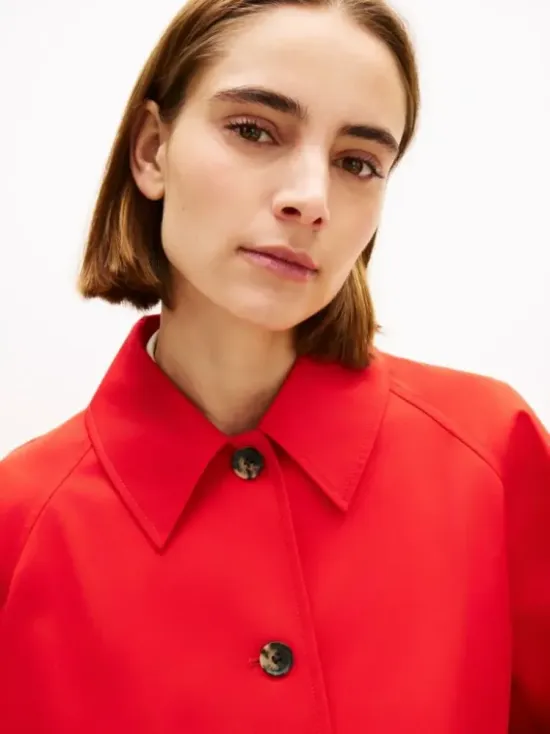 Άνετο Αδιάβροχο Κοντό Τζάκετ 