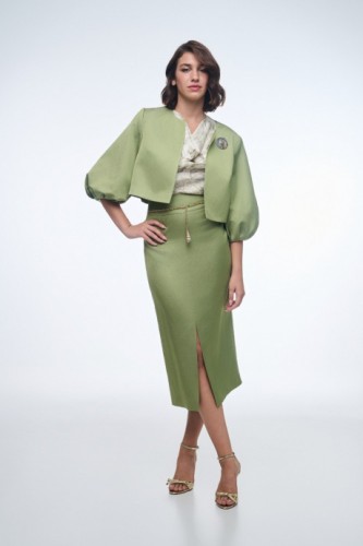 Σακάκι κοντό με μανίκι φούσκα 