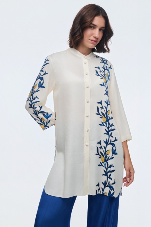 Πουκαμίσα απο βισκόζη με εντυπωσιακό print 