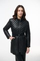 Μπουφάν απο vegan leather με ζώνη στην μέση 