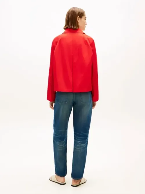 Άνετο Αδιάβροχο Κοντό Τζάκετ 