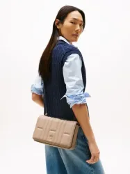 TOMMY HILFIGER Τσάντα Χιαστί Καπιτονέ Με Μονόγραμμα TH