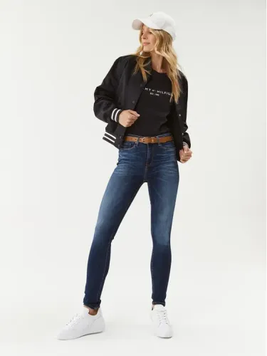 TOMMY HILFIGER ΜΠΛΕ ΣΚΟΥΡΟ T-SHIRT REGULAR FIT