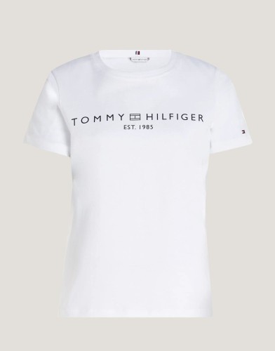 T-Shirt Με Κλασική Λαιμόκοψη Και Λογότυπο