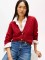 TOMMY HILFIGER Μάλλινη Oversized Ζακέτα Με V Λαιμόκοψη