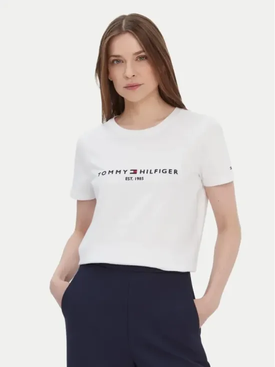 TOMMY HILFIGER ΛΕΥΚΟ T-SHIRT REGULAR FIT