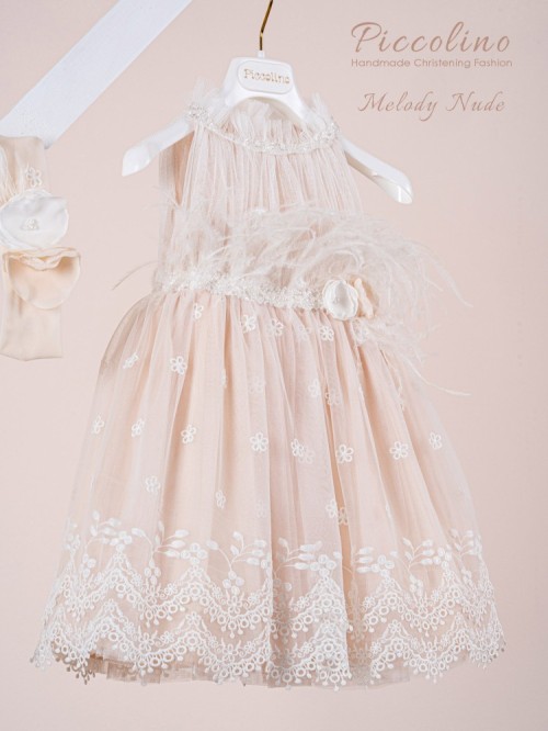 Βαπτιστικό φόρεμα Piccolino Melody Nude