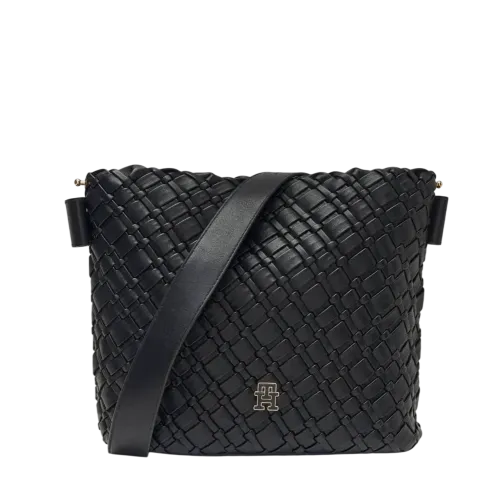 TOMMY HILFIGER ΤΣΑΝΤΑ ΜΑΥΡΗ