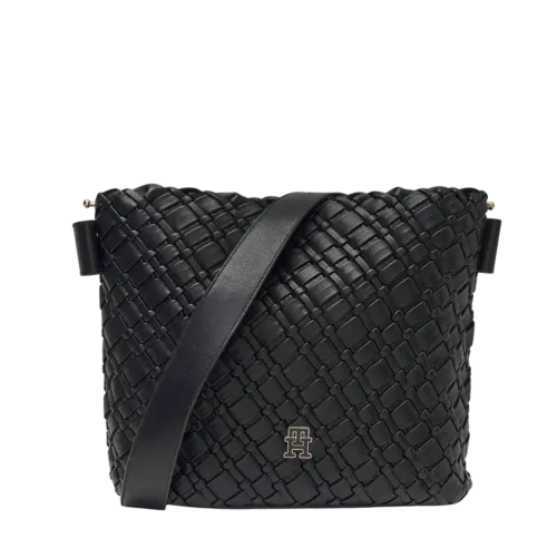 TOMMY HILFIGER ΤΣΑΝΤΑ ΜΑΥΡΗ