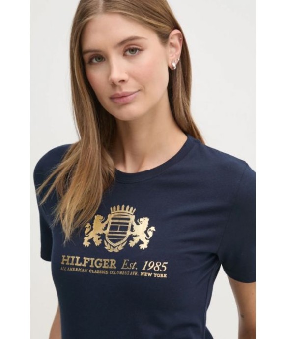 Tommy Hilfiger Slim Varsity T-shirt Navy Μπλε