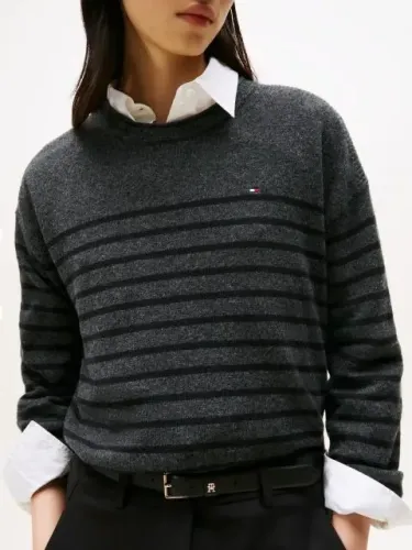 TOMMY HILFIGER Άνετο Μάλλινο Πουλόβερ