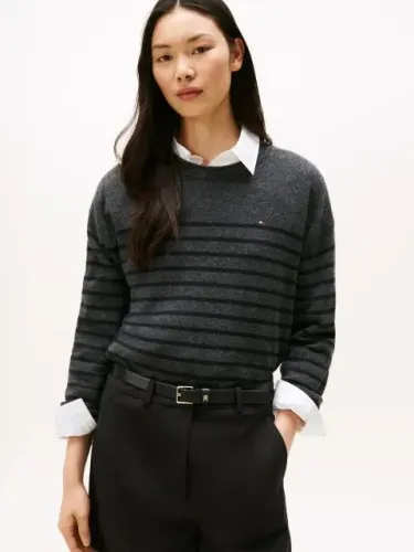 TOMMY HILFIGER Άνετο Μάλλινο Πουλόβερ