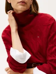 TOMMY HILFIGER Άνετο Πουλόβερ Με Cable Πλέξη