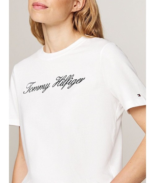 Άνετο T-Shirt TOMMY HILFIGER Με Λογότυπο