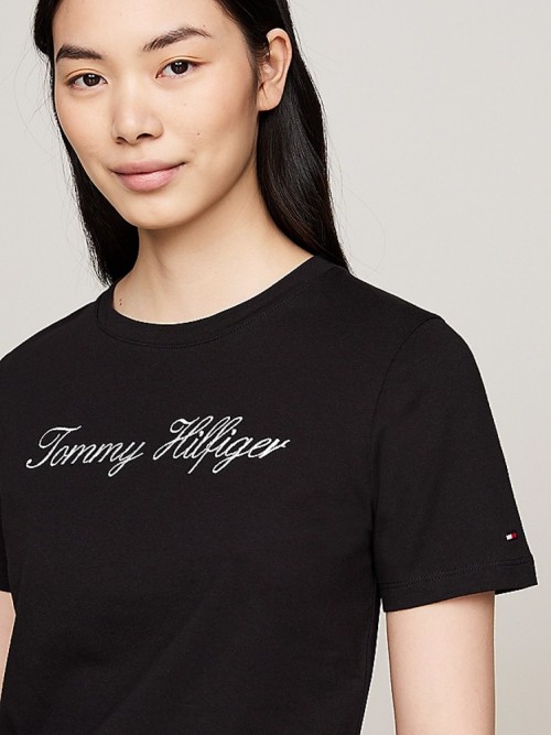 TOMMY HILFIGER T-SHIRT ΑΝΕΤΗ ΓΡΑΜΜΗ