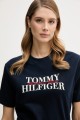 Άνετο T-Shirt TOMMY HILFIGER Με Λογότυπο