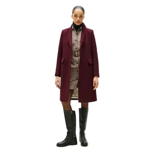 Παλτό Από Κασμίρ Με Μονή Σειρά Κουμπιών Παλτό Από Κασμίρ Με Μονή Σειρά Κουμπιών