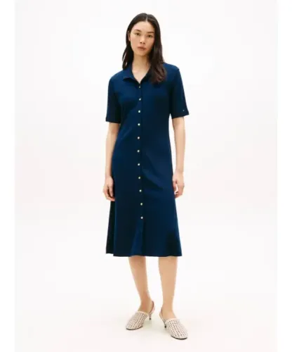 ΒΑΜΒΑΚΕΡΟ ΦΟΡΕΜΑ ΜΕ ΧΡΥΣΟ ΚΟΥΜΠΙ  TOMMY HILFIGER