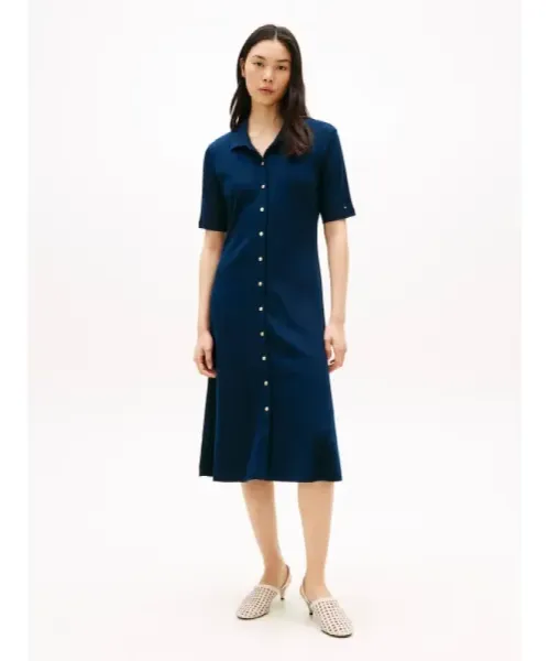 ΒΑΜΒΑΚΕΡΟ ΦΟΡΕΜΑ ΜΕ ΧΡΥΣΟ ΚΟΥΜΠΙ  TOMMY HILFIGER