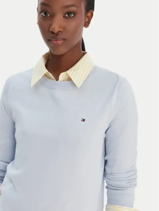 TOMMY HILFIGER ΠΟΥΛΟΒΕΡ ΓΑΛΑΖΙΟ REGULAR FIT