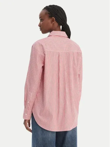 Κεντημένο Πουκάμισο Οversized Με Λογότυπο