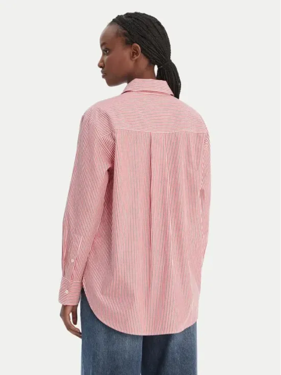 Κεντημένο Πουκάμισο Οversized Με Λογότυπο