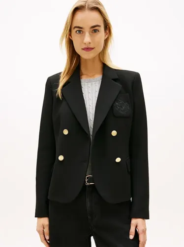 TOMMY HILFIGER ΣΑΚΑΚΙ ΜΑΥΡΟ ΜΕ ΧΡΥΣΟ ΚΟΥΜΠΙ ΣΕ ΣΤΕΝΗ ΓΡΑΜΜΗ