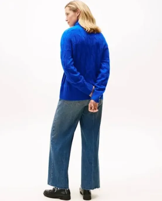 TOMMY HILFIGER Άνετο Πουλόβερ Με Cable Πλέξη