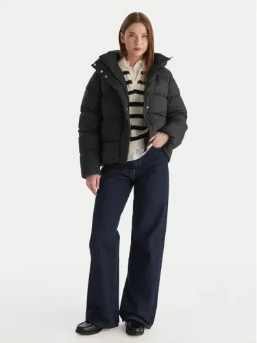 Μπουφάν πουπουλένιο  Μαύρο Regular Fit  Μπουφάν πουπουλένιο  Μαύρο Regular Fit