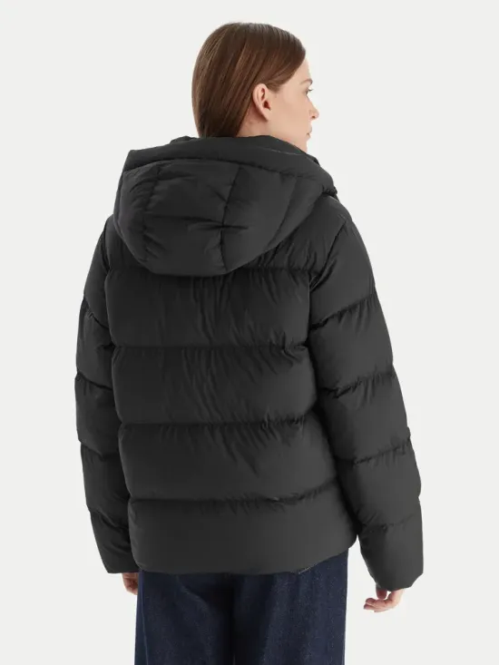 Μπουφάν πουπουλένιο  Μαύρο Regular Fit 