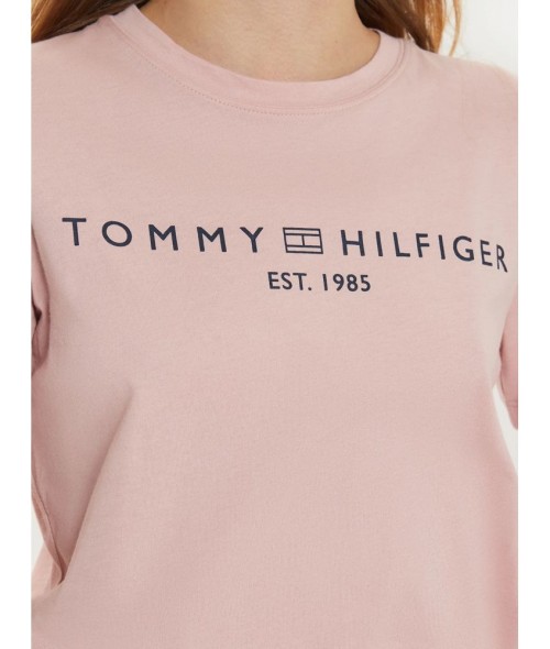 T-Shirt Με Κλασική Λαιμόκοψη Και Λογότυπο