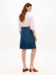 Denim Φούστα Με Κανονική Μέση Και Ίσια Γραμμή 