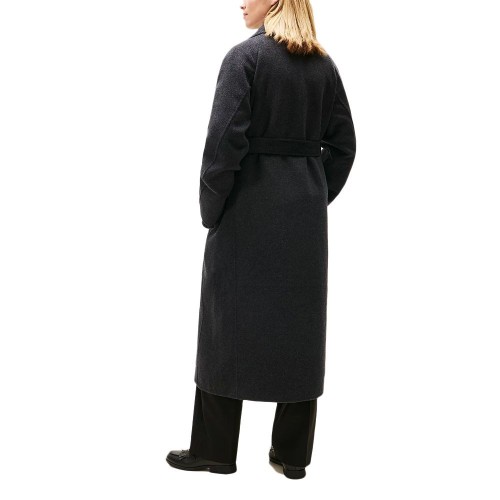 WOOL BELTED REGULAR FIT LONG COAT WOMEN TOMMY HILFIGER