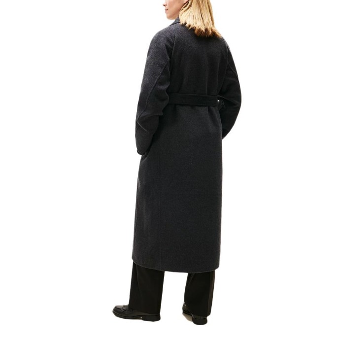 WOOL BELTED REGULAR FIT LONG COAT WOMEN TOMMY HILFIGER