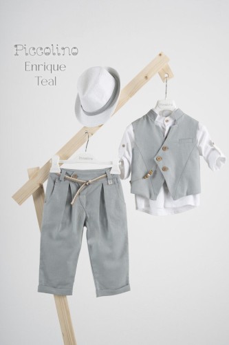 Σετ βάπτισης Piccolino Enrique teal 