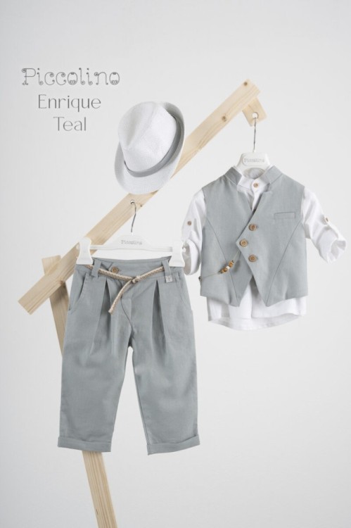 Σετ βάπτισης Piccolino Enrique teal 