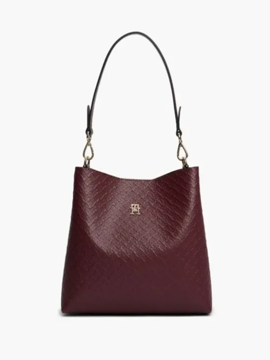 Hilfiger Icon Τσάντα Ώμου Με Ανάγλυφο Σχέδιο 