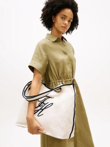 Tommy Hilfiger Υφασμάτινη  Τσάντα Ώμου