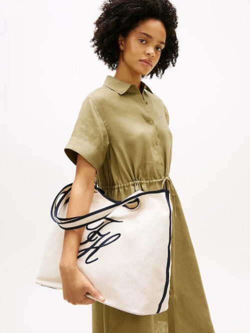 Tommy Hilfiger Υφασμάτινη  Τσάντα Ώμου