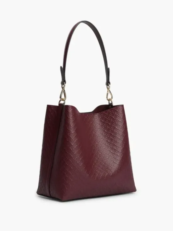 Hilfiger Icon Τσάντα Ώμου Με Ανάγλυφο Σχέδιο 